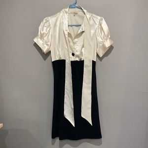 Black and white dress